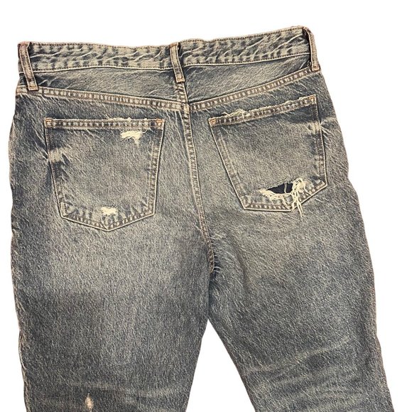 We The Free Jeans Women's Size 30 Medium Wash Distressed Fringe Edge - Picture 7 of 7